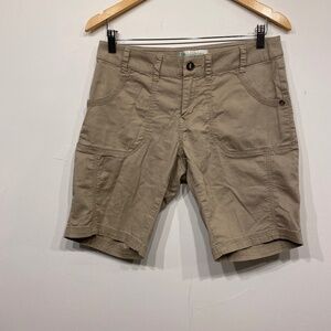 Aventura Organic Cotton Tan Bermuda Shorts Size 2